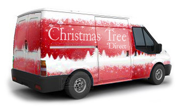 Red Christmas Van